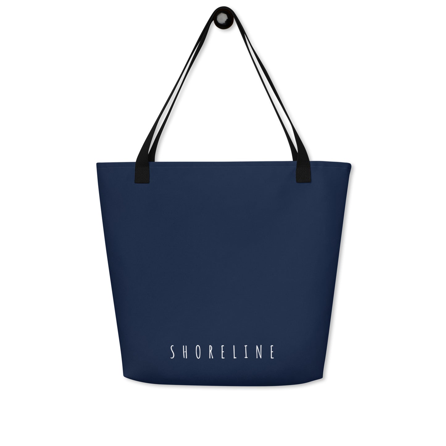 Navy 'Shoreline' Large Tote Bag