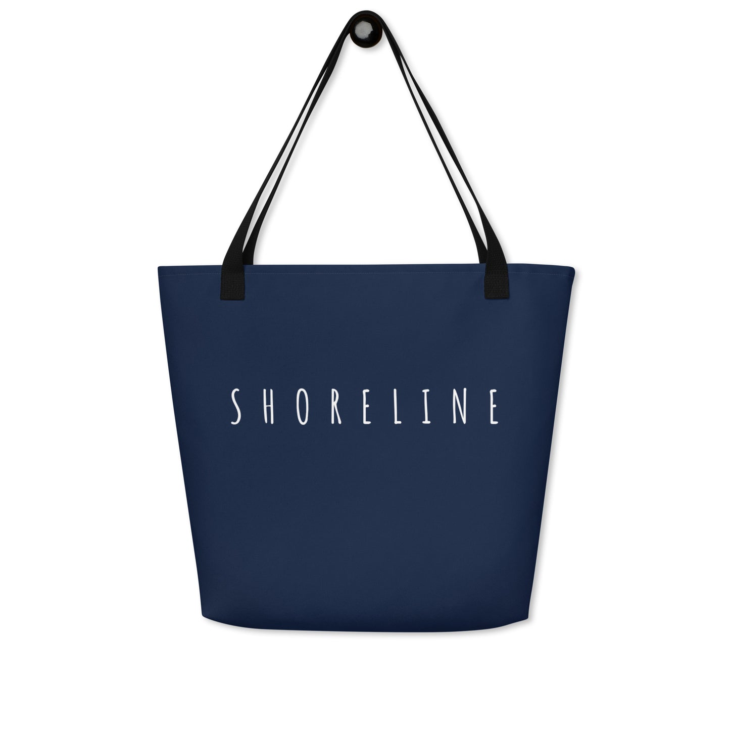 Navy 'Shoreline' Large Tote Bag