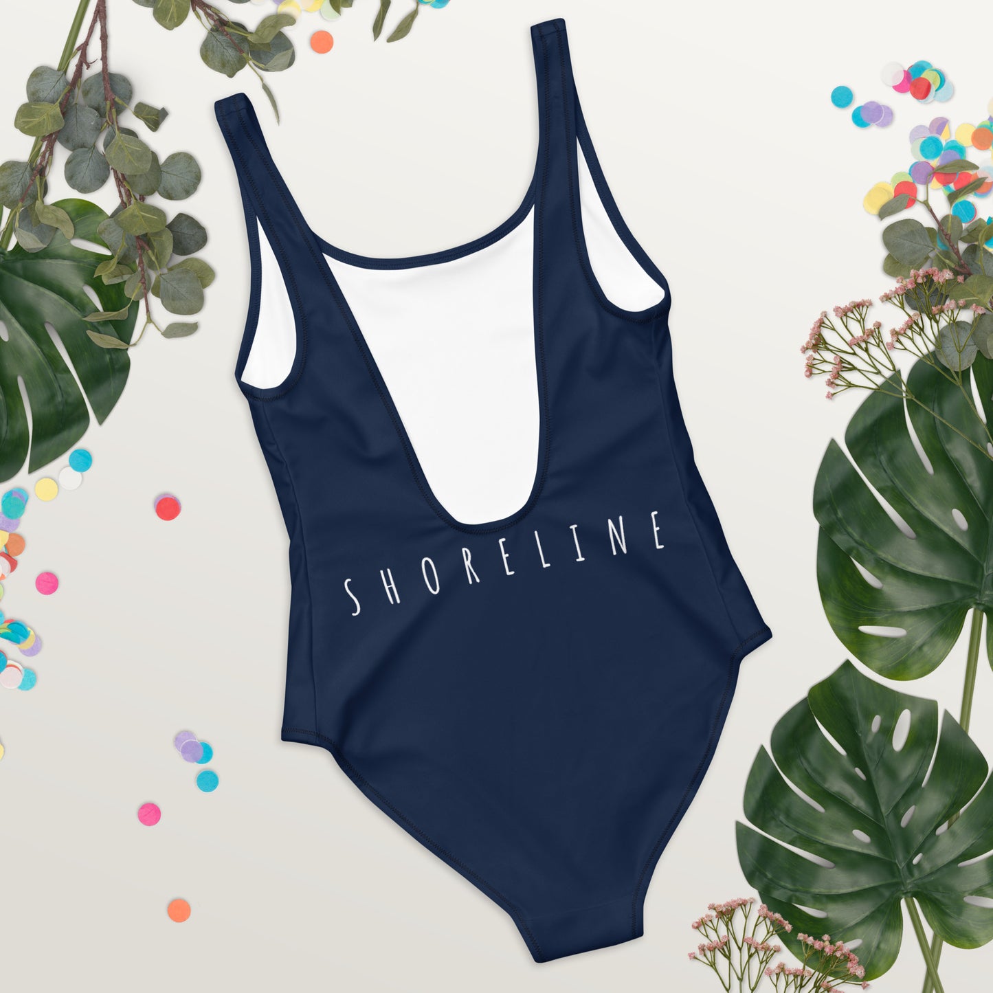 'SUP Shoreline' Navy One-Piece Swimsuit