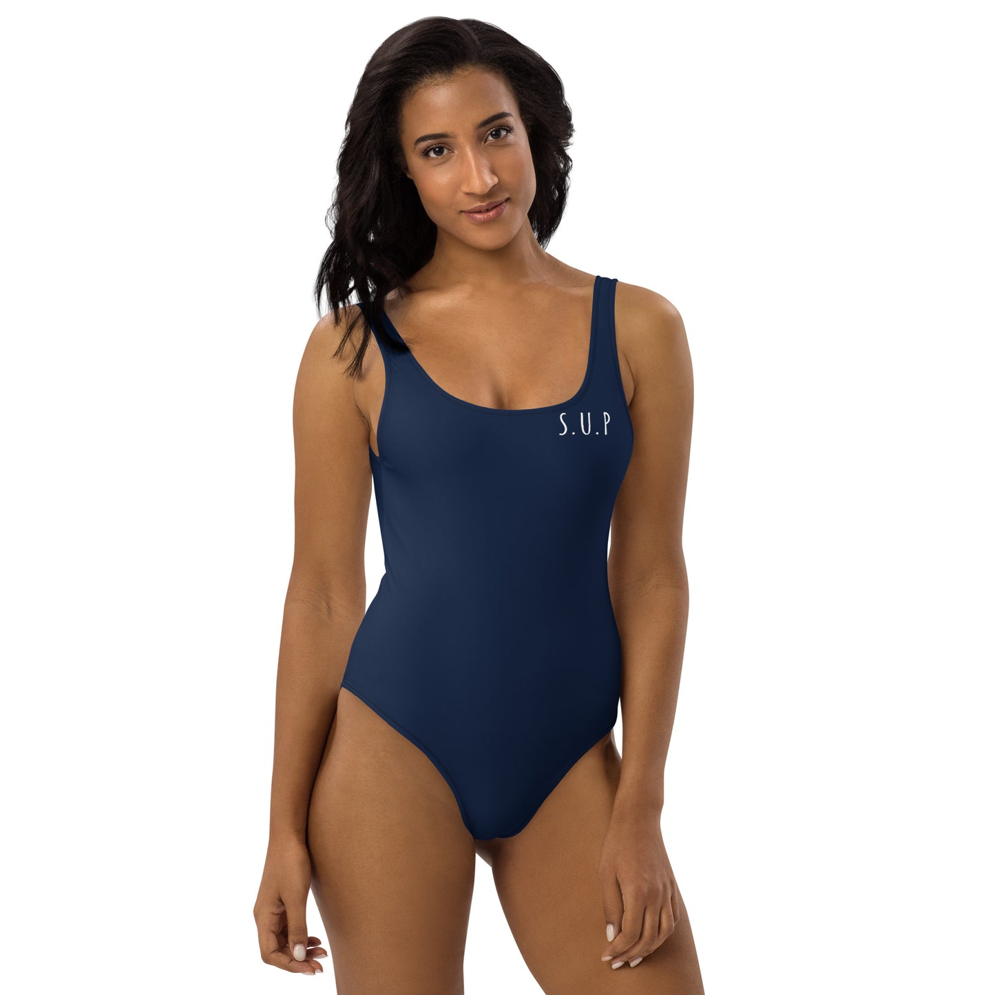 'SUP Shoreline' Navy One-Piece Swimsuit