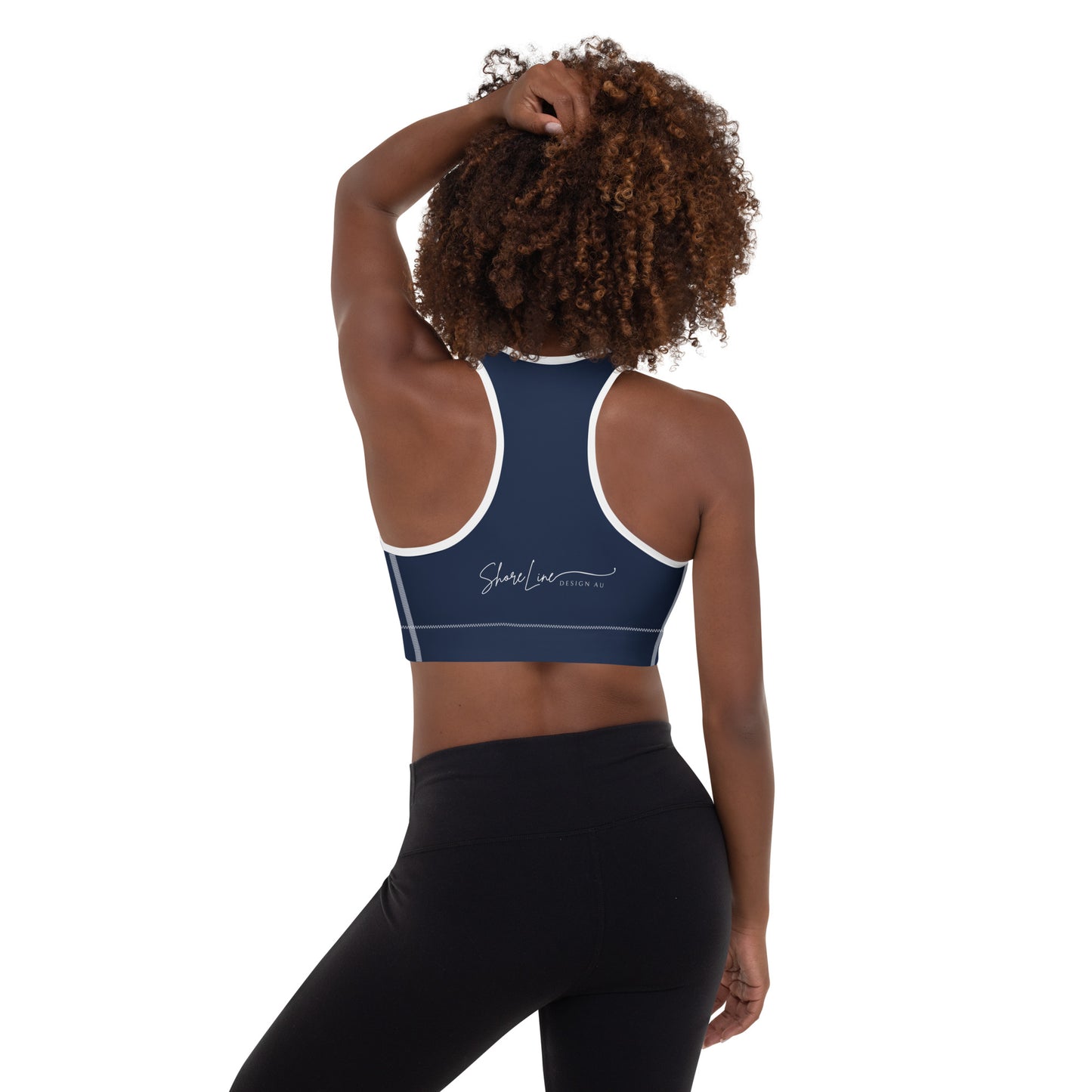 Signature Padded Sports Bra - Navy