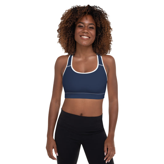 Signature Padded Sports Bra - Navy