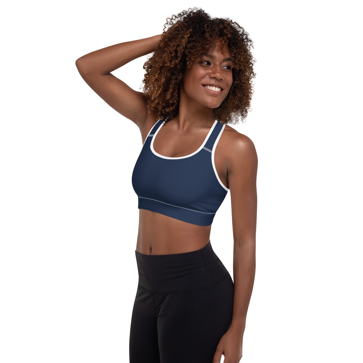 Signature Padded Sports Bra - Navy