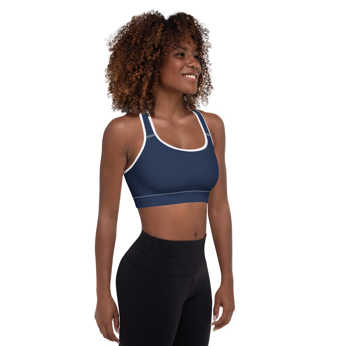 Signature Padded Sports Bra - Navy