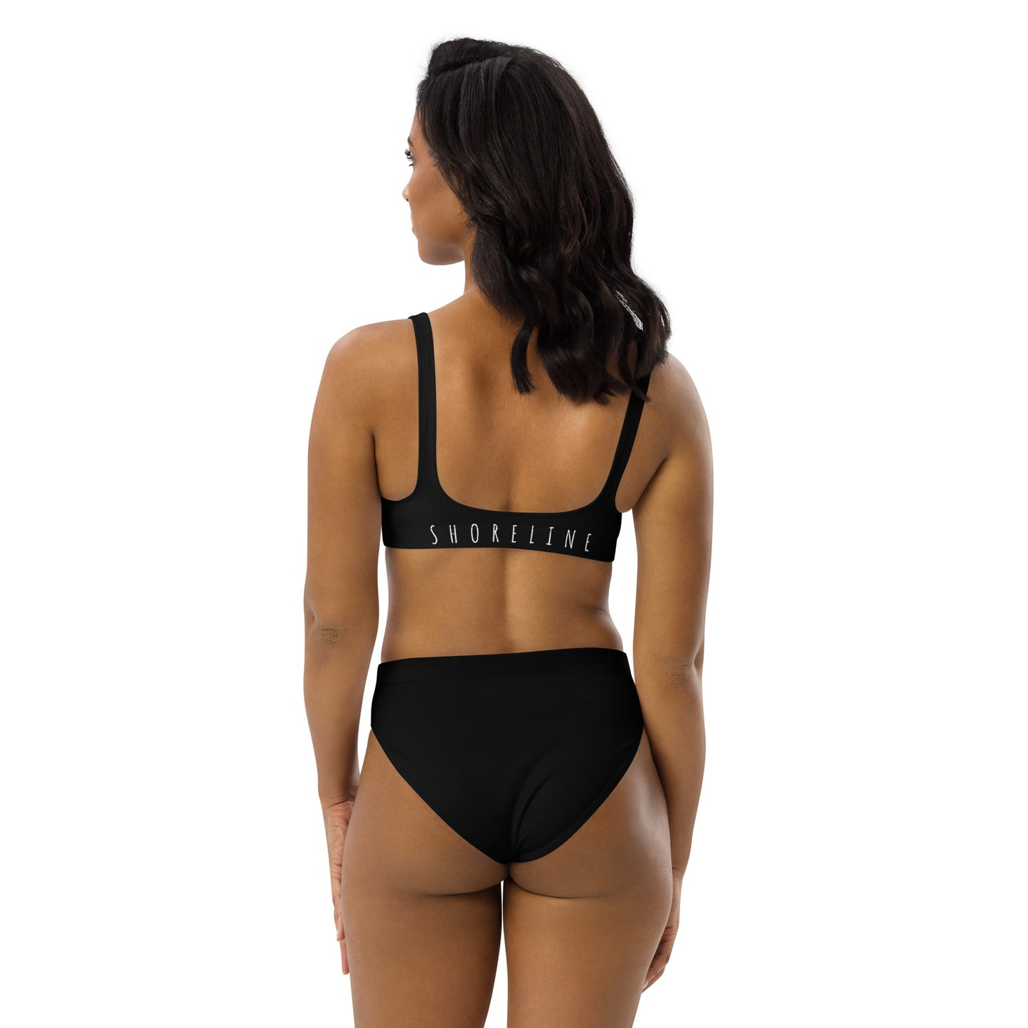 'SUP' Recycled high-waisted bikini - Black