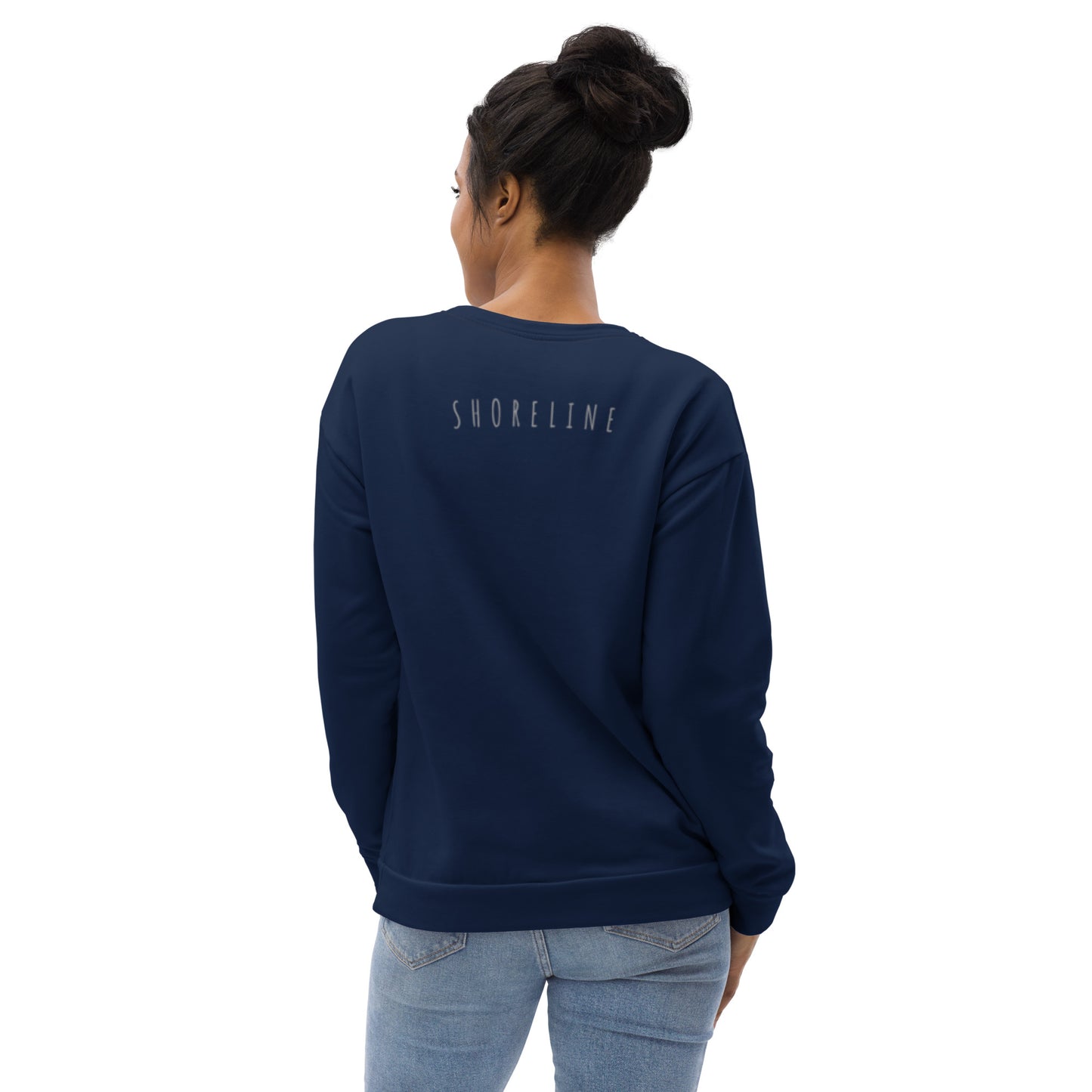 'SUP Shoreline' Navy Sweatshirt