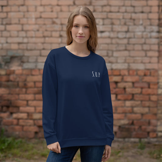 'SUP Shoreline' Navy Sweatshirt