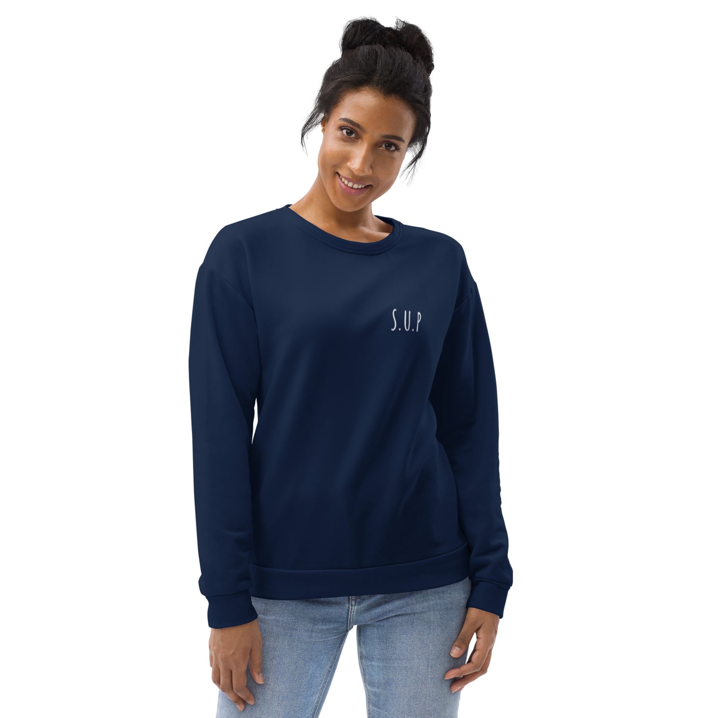 'SUP Shoreline' Navy Sweatshirt