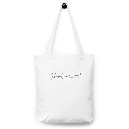 Signature White Cotton tote bag