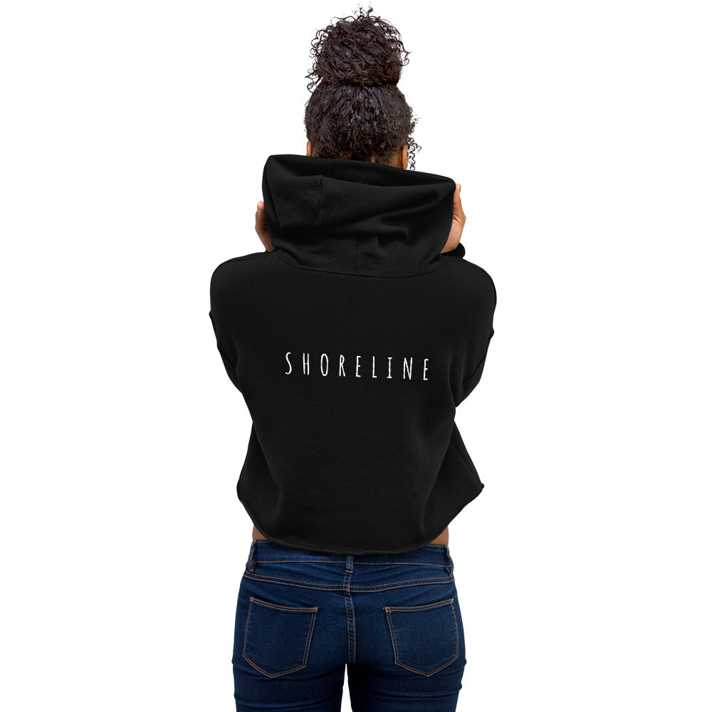 'SUP Shoreline' Crop Hoodie