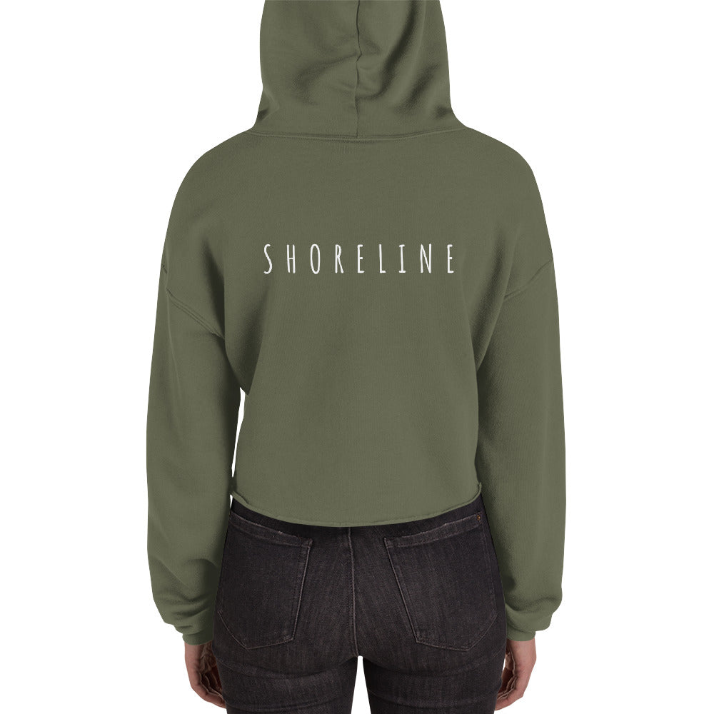 'SUP Shoreline' Crop Hoodie