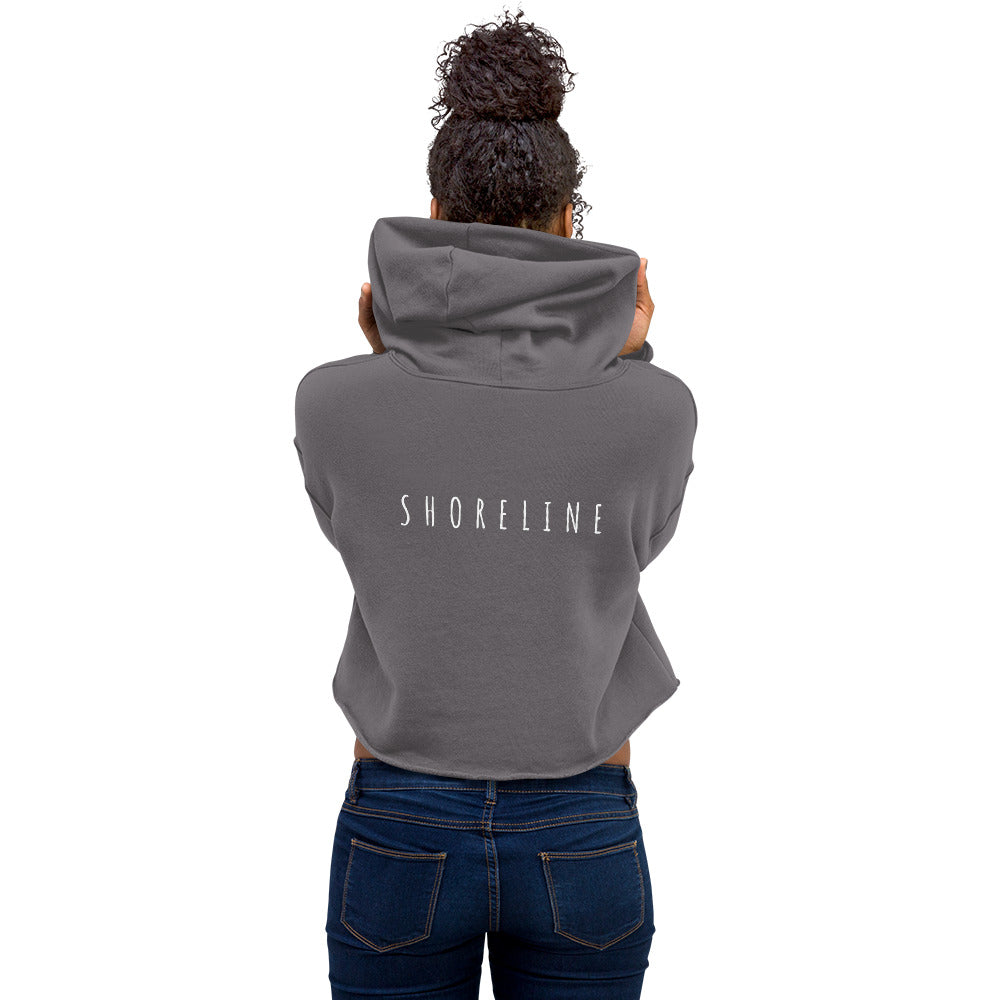 'SUP Shoreline' Crop Hoodie